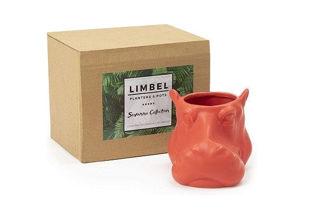 Limbel Handmade Planter Hippo Head