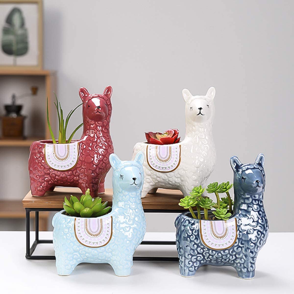 ceramic animal succulent planter pots