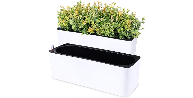 NiHome 2-Pack Self-Watering Planter Set